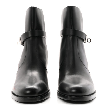 Hermes Calfskin Frenchie 50 Ankle Boots 39 Black 3 of 9