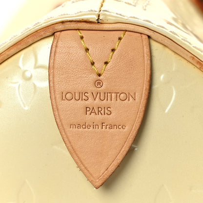 Louis Vuitton Vernis Speedy 30 Blanc Corail 5 of 11