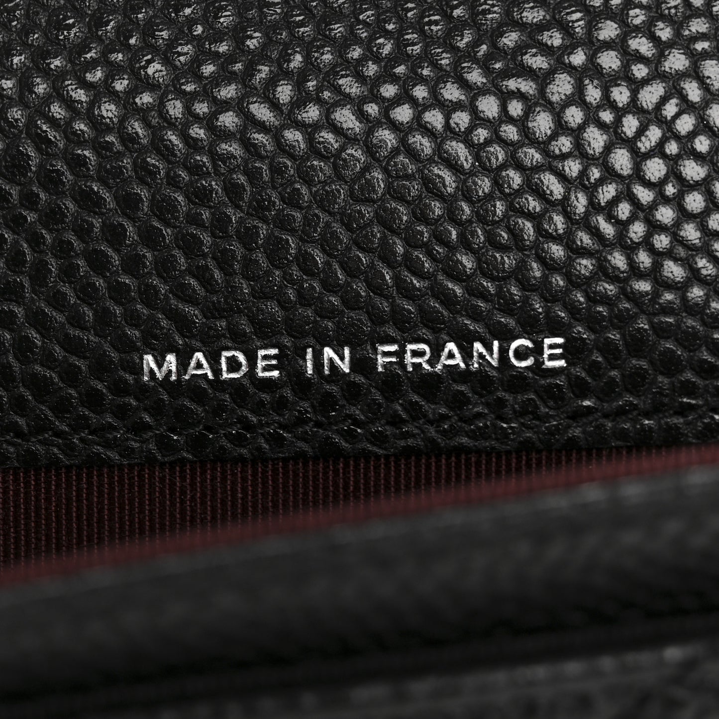 Caviar Chevron Quilted Flap Card Holder Black