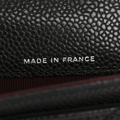 Chanel Caviar Chevron Quilted Flap Card Holder Black 7 of 8