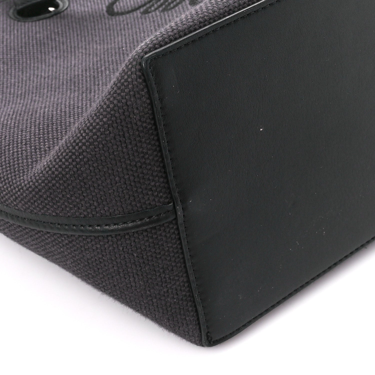 Loewe Canvas Calfskin Medium Anagram Tote Anthracite 8 of 10