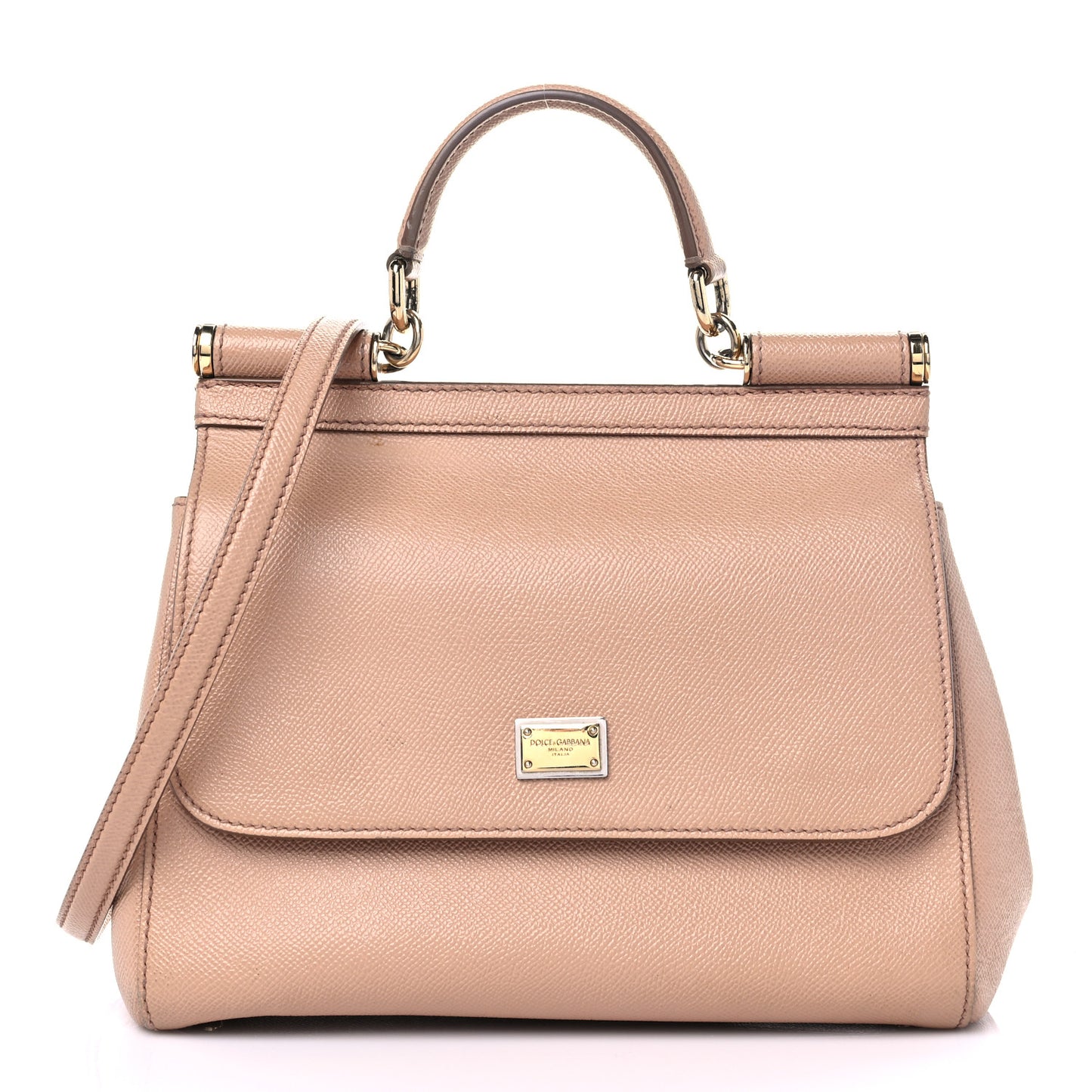 Dauphine Medium Miss Sicily Satchel Beige