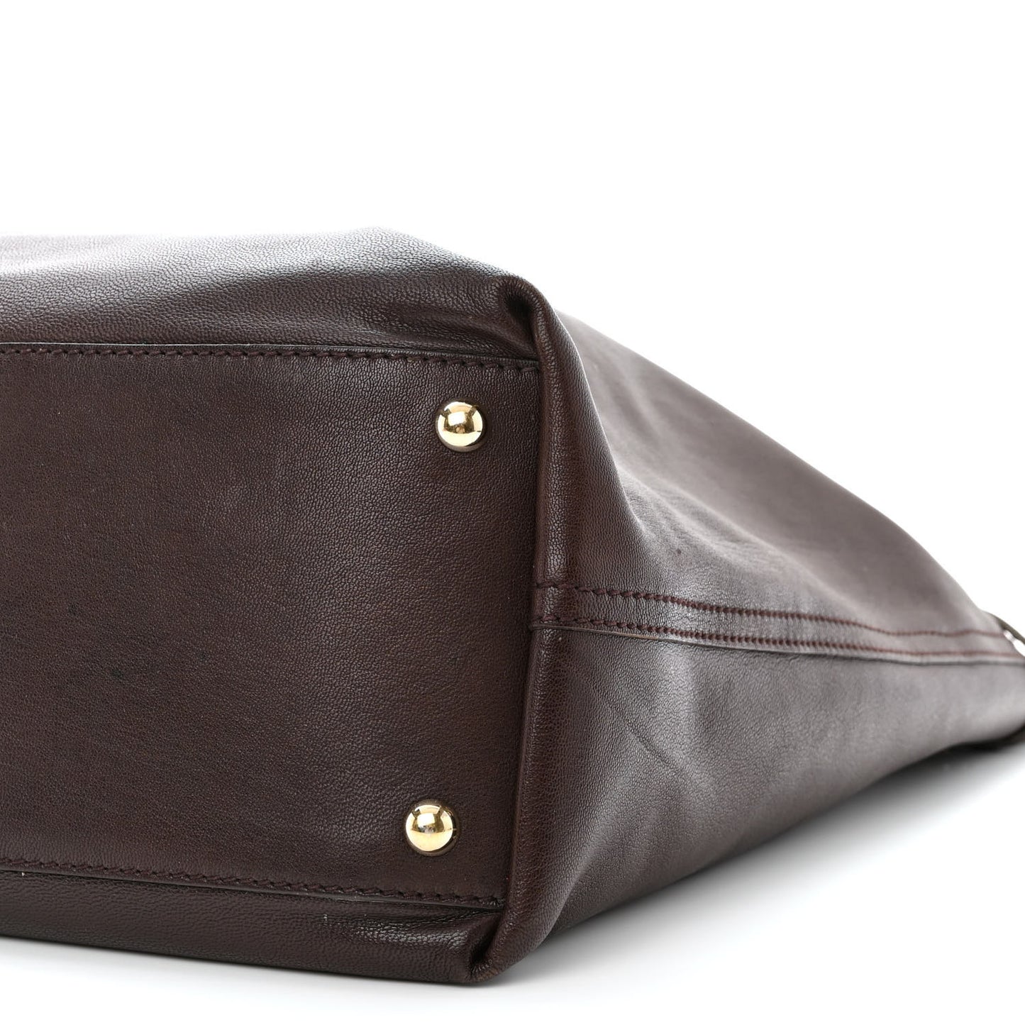 Calfskin Reversible Double Sac Y Tote Gold Brown