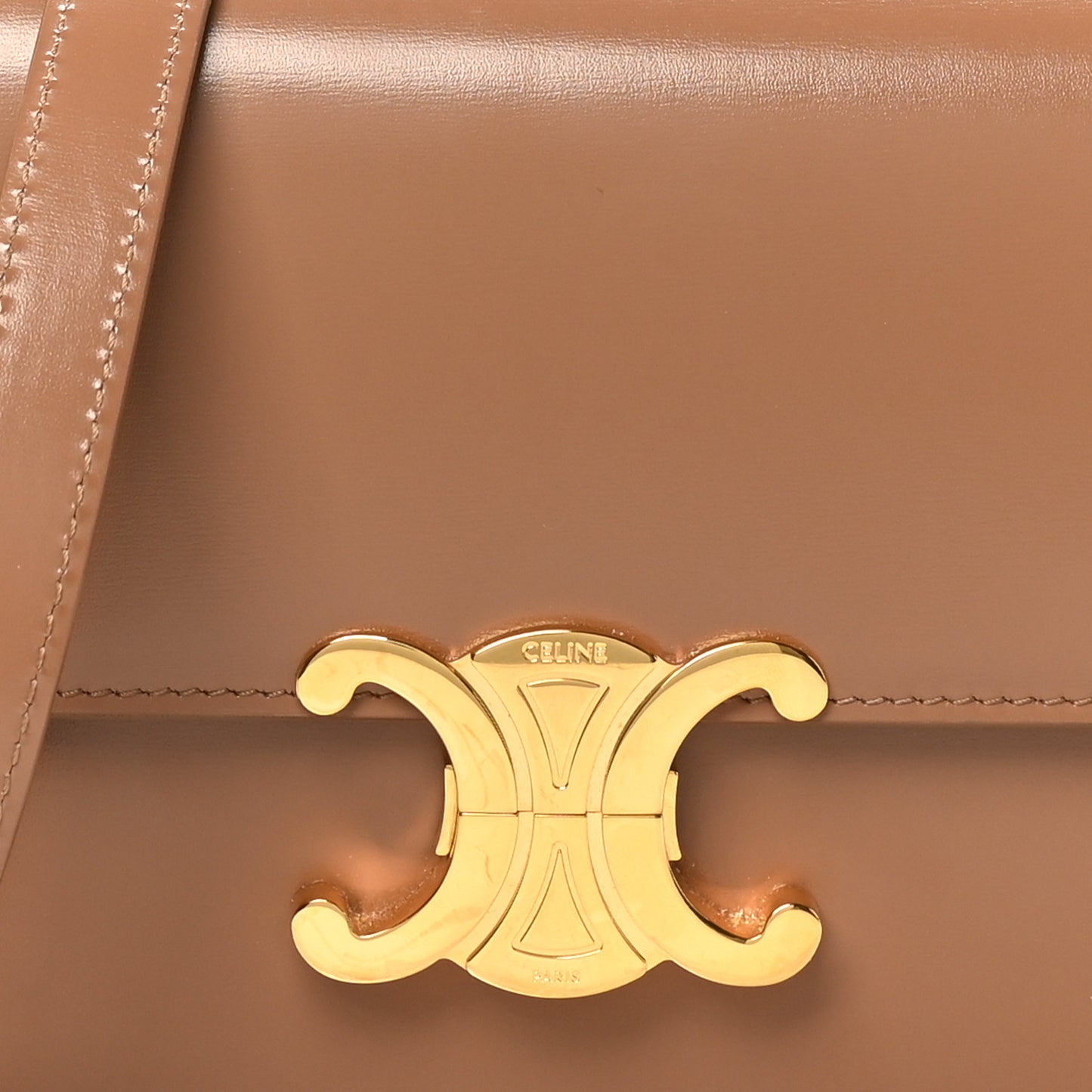 Shiny Calfskin Teen Triomphe Bronze
