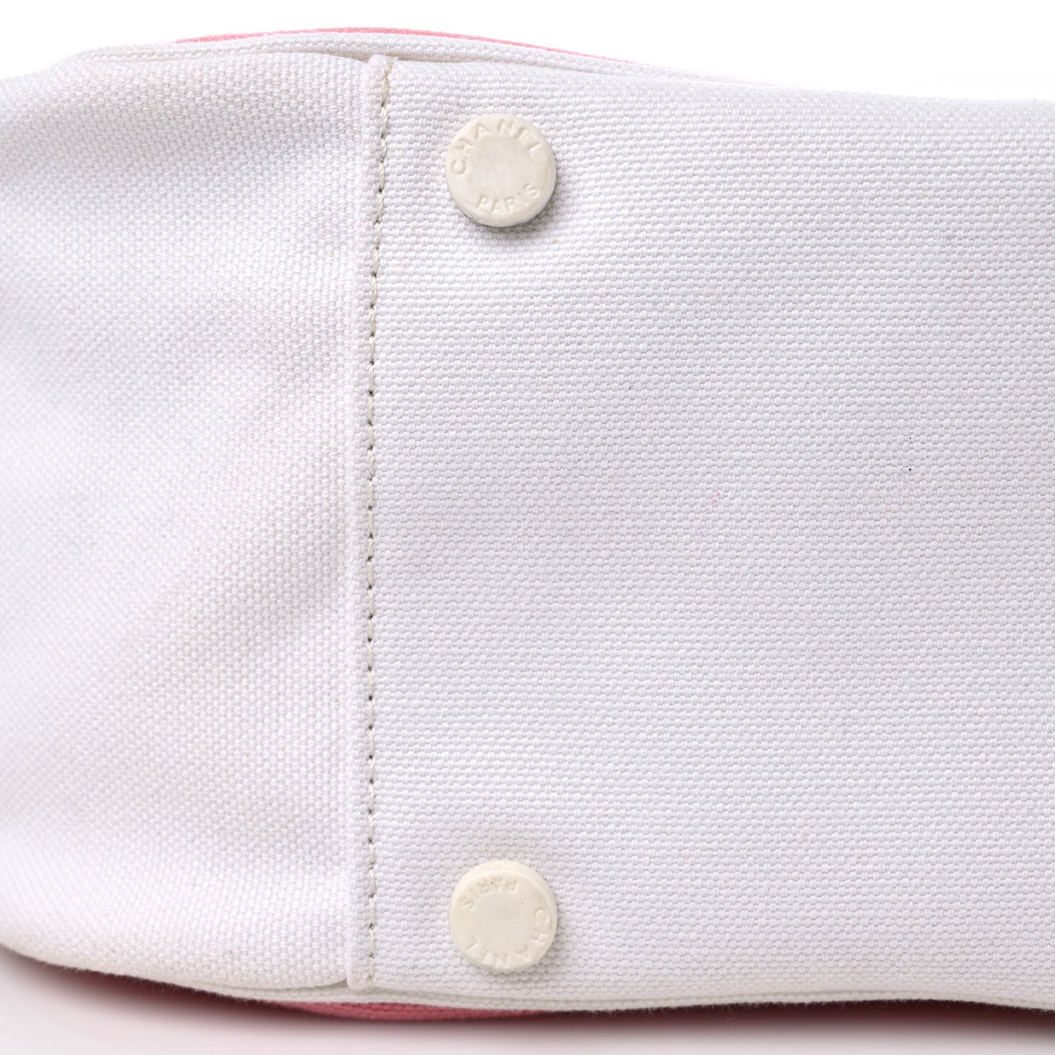 Chanel Canvas CC Handbag Pink White 13 of 14