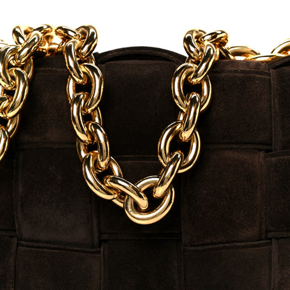 Bottega Veneta Suede Maxi Intrecciato Padded Chain Cassette Crossbody Bag Fondant 10 of 12