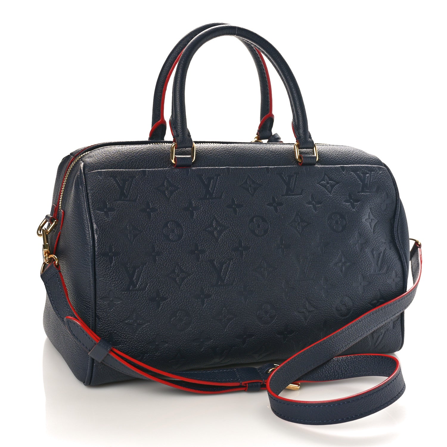 Louis Vuitton Empreinte Speedy Bandouliere 30 NM Marine Rouge 2 of 9