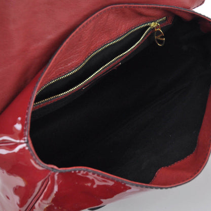 Valentino Garavani Patent Large Histoire Red 5 of 6