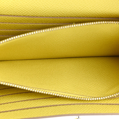 Hermes Epsom Kelly Longue Wallet Lime 6 of 15