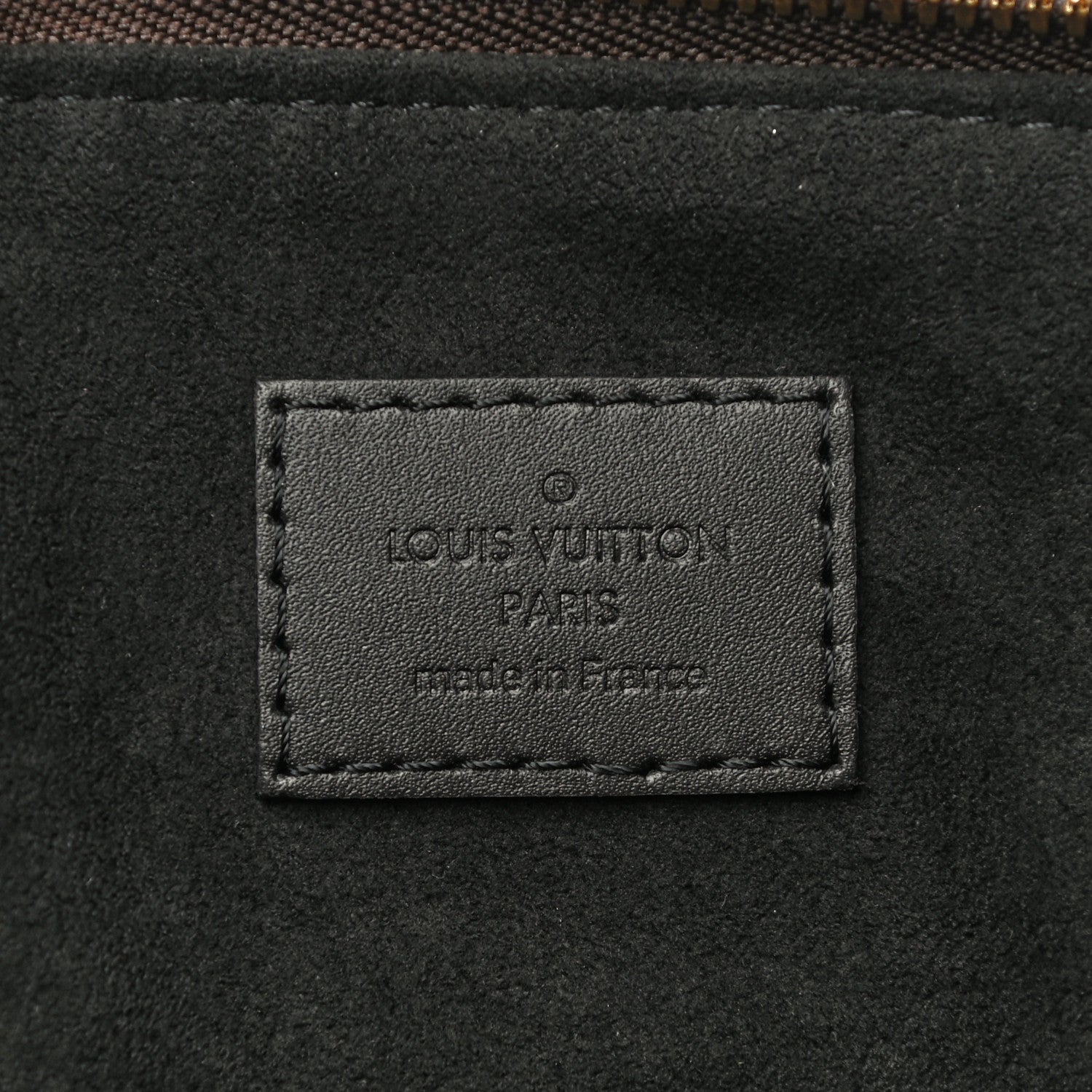 Louis Vuitton Monogram Flower Zipped Tote MM Black 6 of 9
