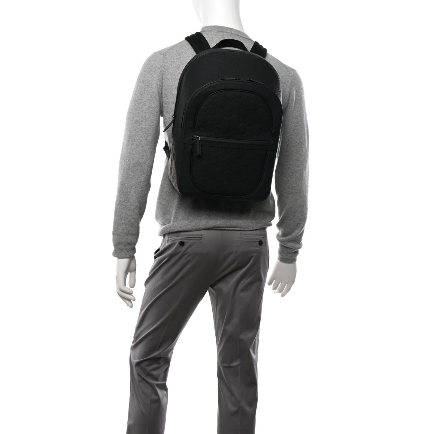 Rubber GG Backpack Black