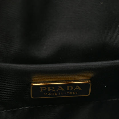 Prada Tessuto Nylon Chain Flap Shoulder Bag Black 6 of 9