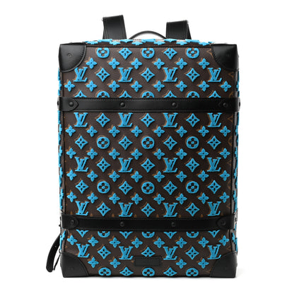 Louis Vuitton Monogram Tuffetage Soft Trunk Backpack PM Turquoise 1 of 10