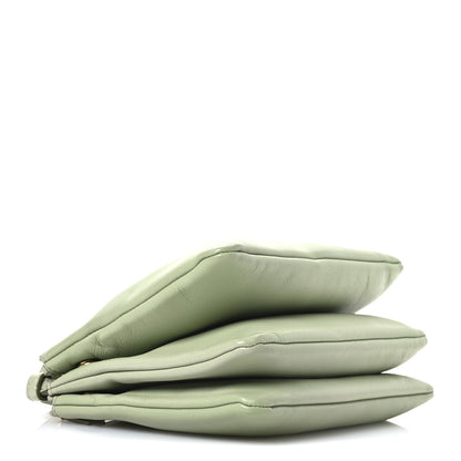 Celine Lambskin Small Trio Crossbody Bag Pistachio 4 of 10