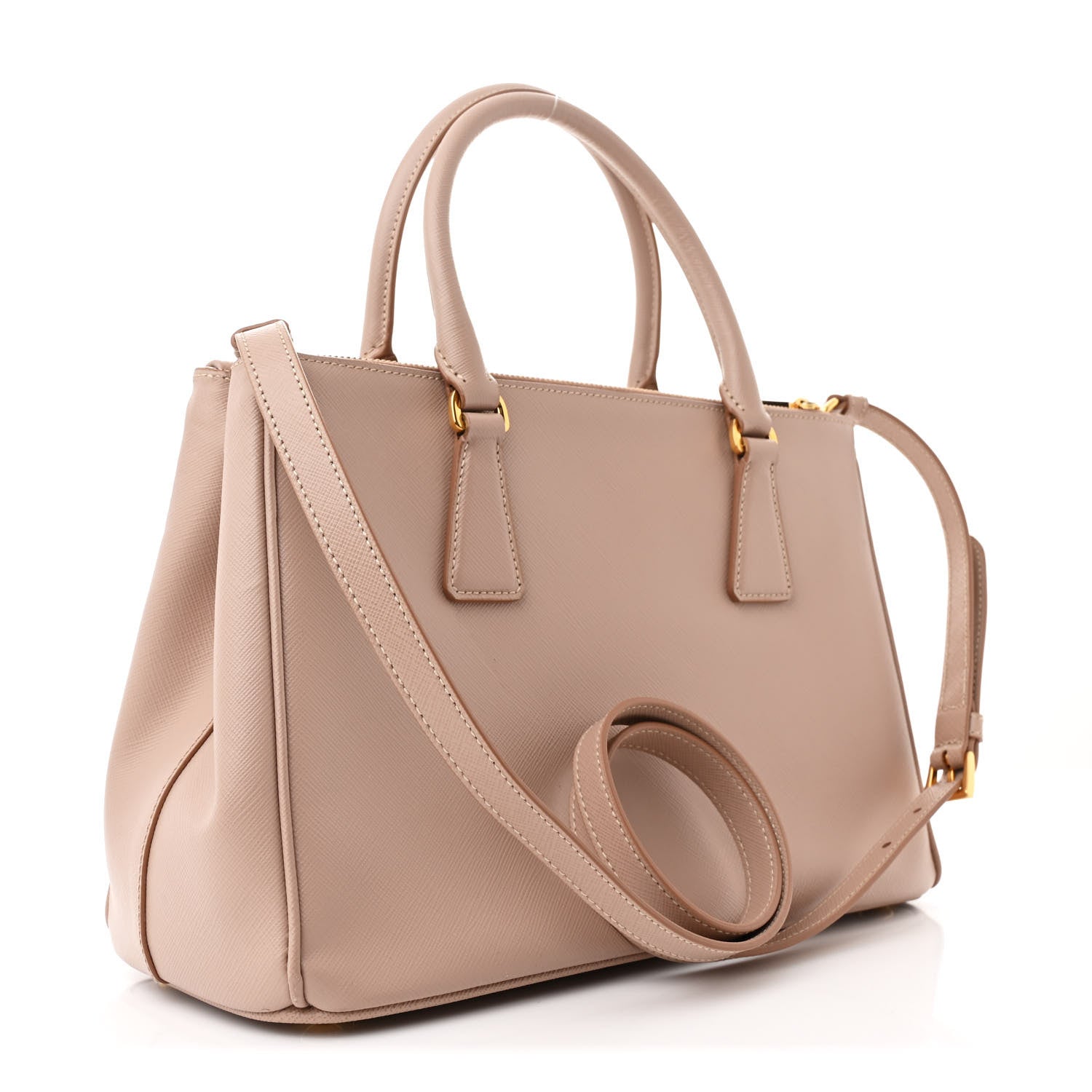 Prada Saffiano Small Galleria Double Zip Tote Cammeo 3 of 12