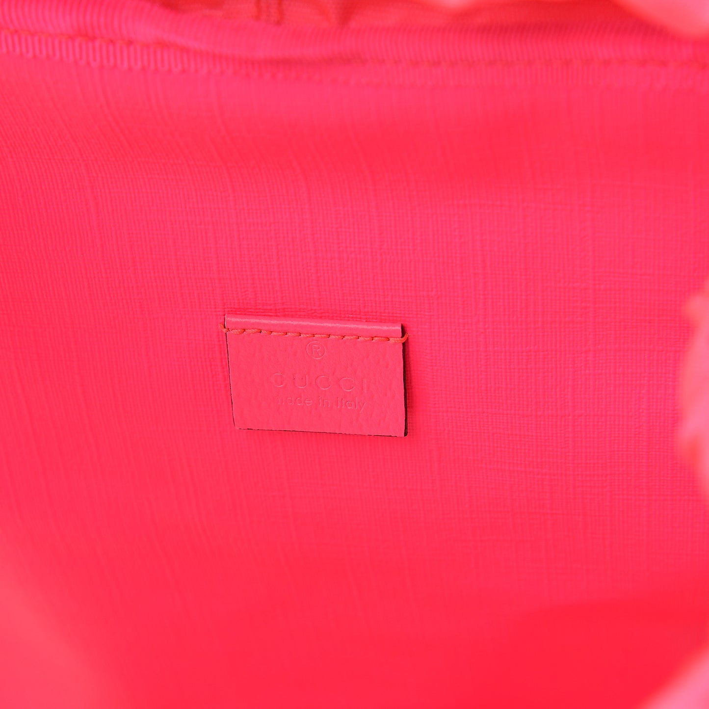 PVC Floral Double Buckle Backpack Fuchsia
