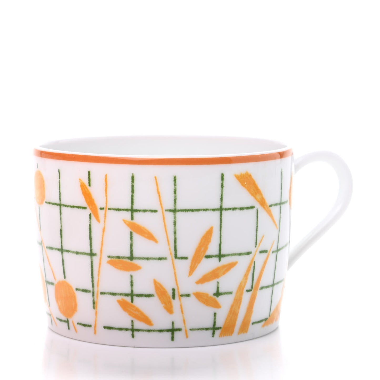 Porcelain A Walk In The Garden Tea Cup And Saucer Set Of 2