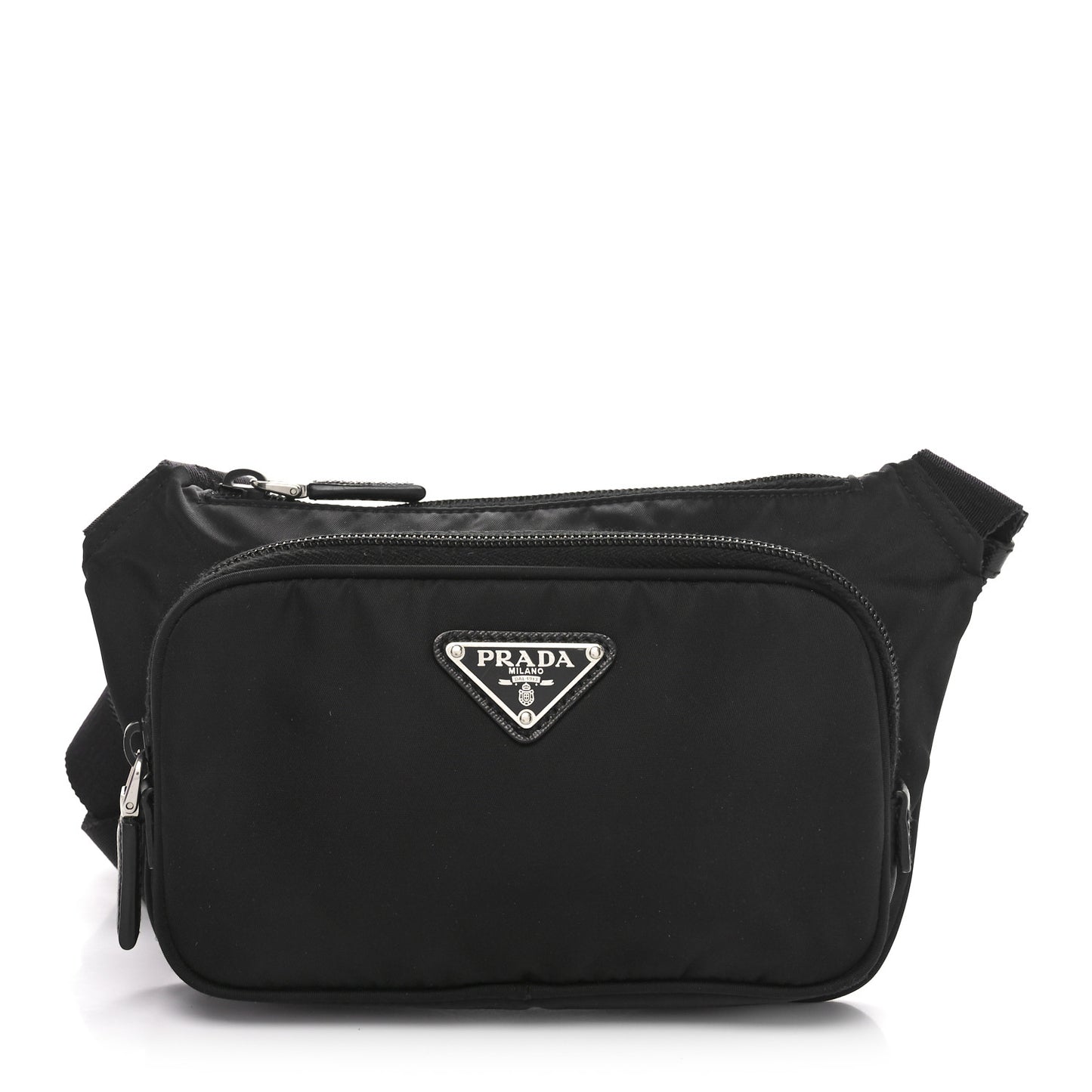 Re-Nylon Saffiano Belt Bag Black