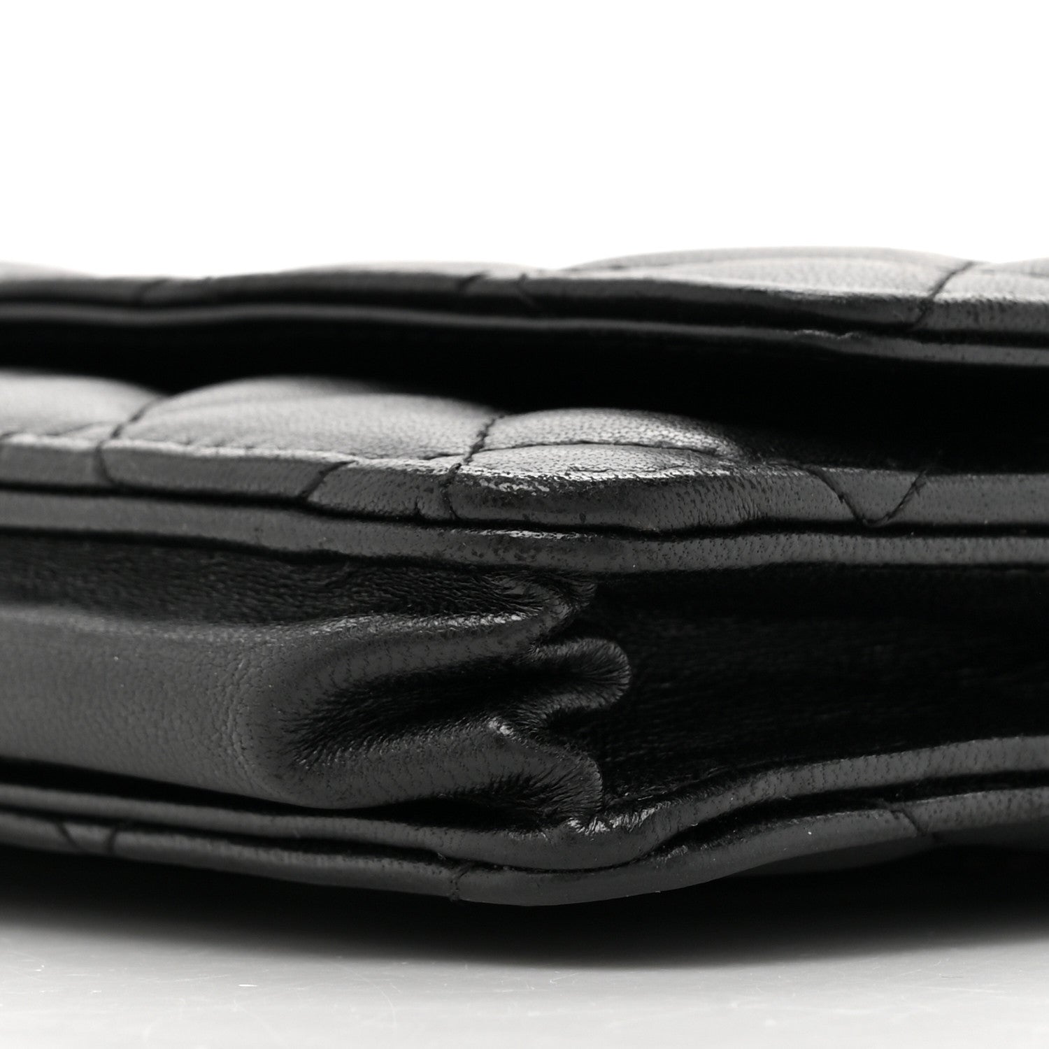 Chanel Lambskin Quilted Wallet On Chain WOC Black 10 of 11