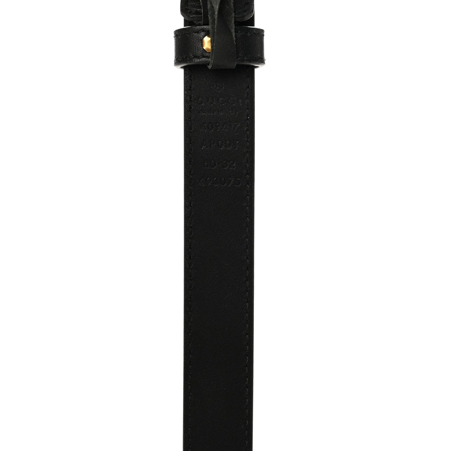 Calfskin Double G 20mm Belt 80 32 Black