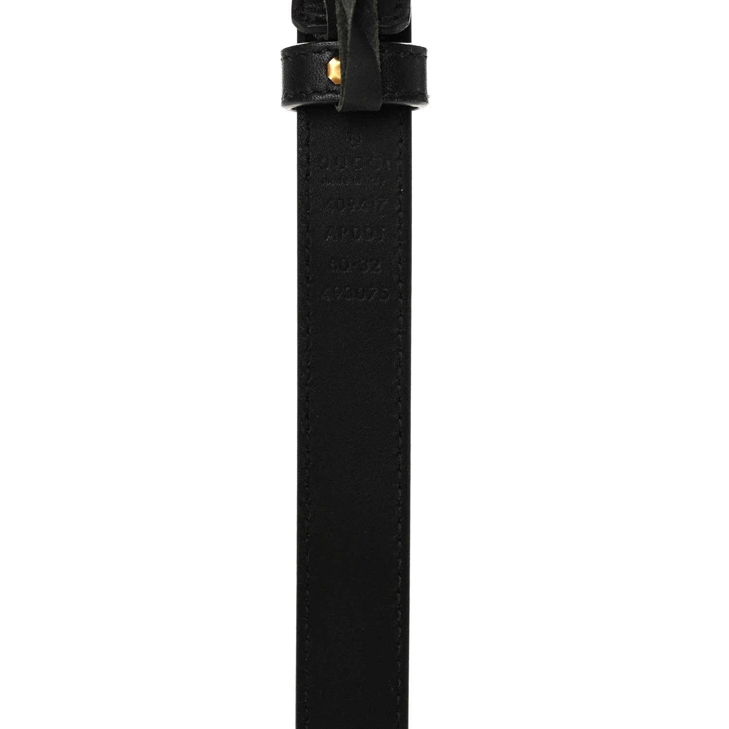 Gucci Calfskin Double G 20mm Belt 80 32 Black 3 of 5
