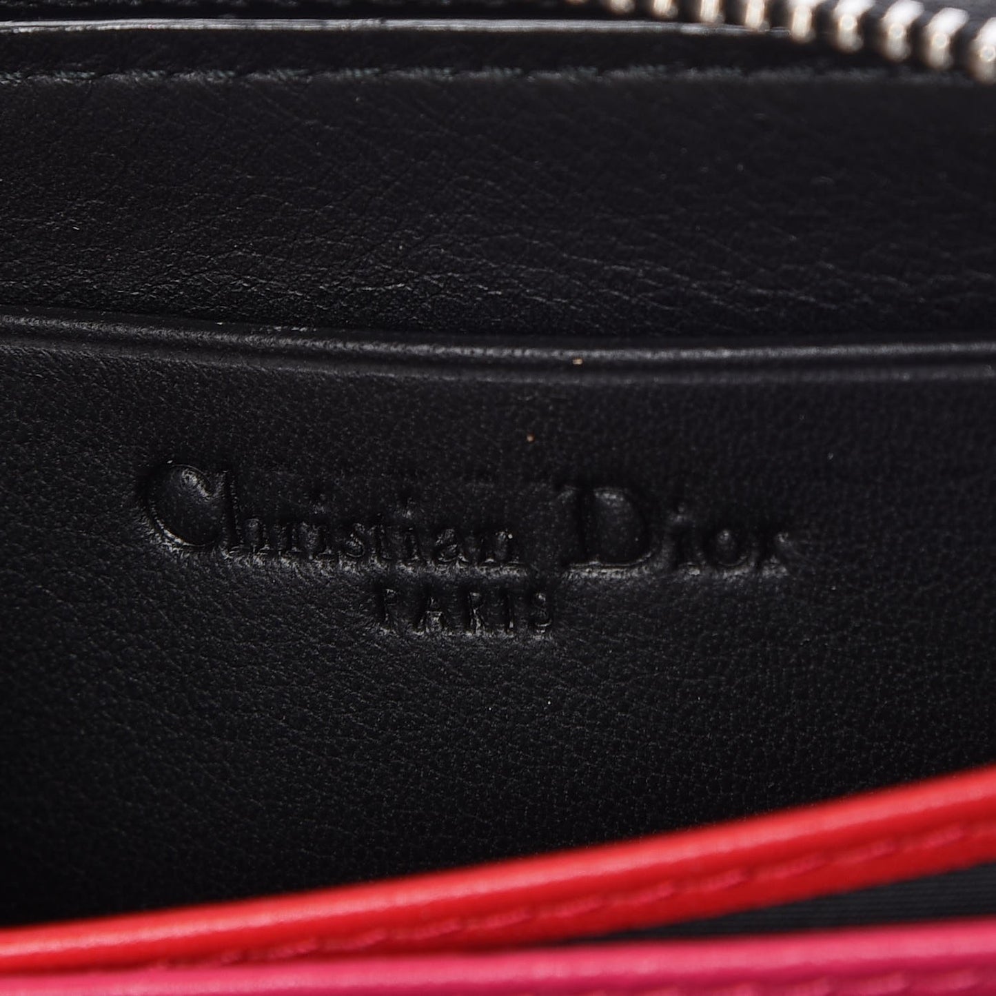 Patent Cannage Lady Dior Multi Card Holder Black