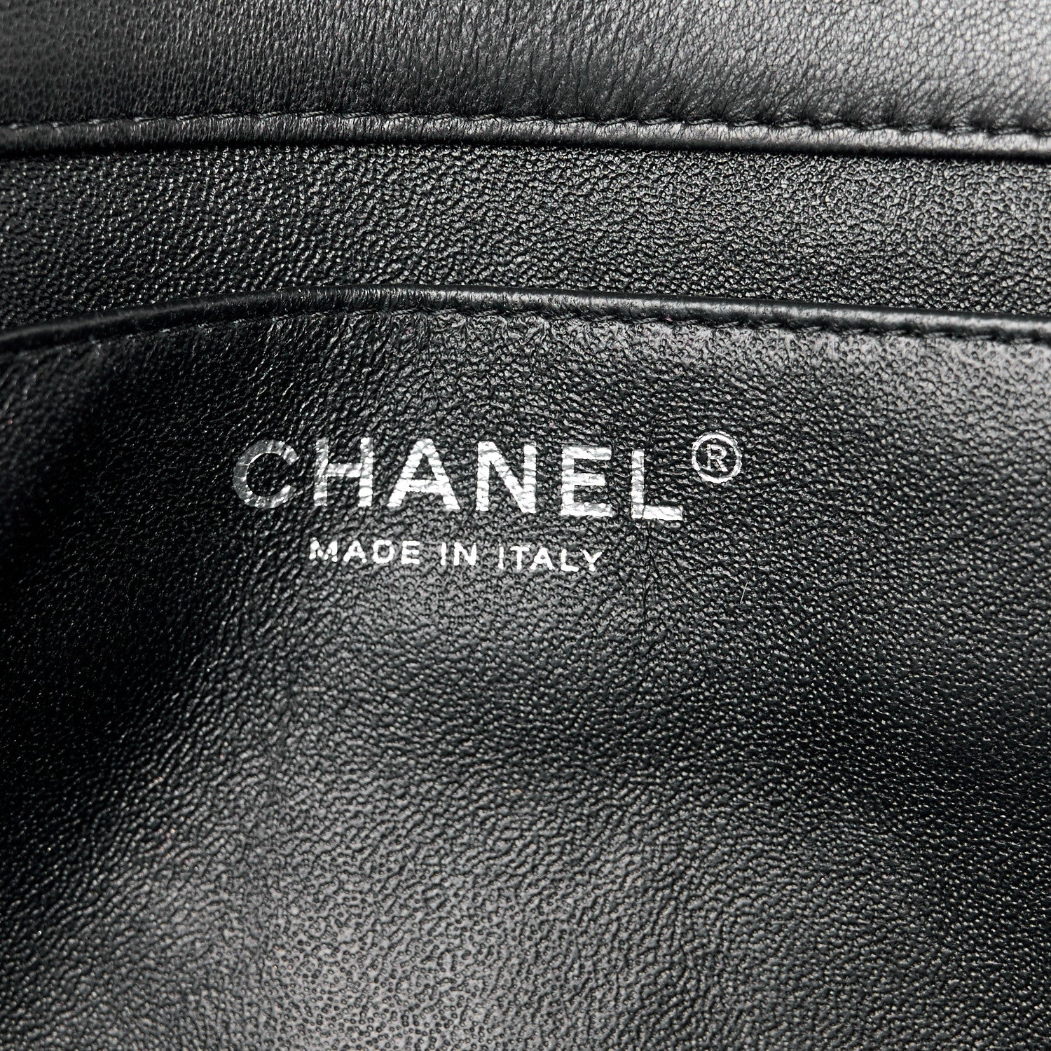 Chanel Lambskin Quilted Clutch with Chain Flap Black 6 of 12