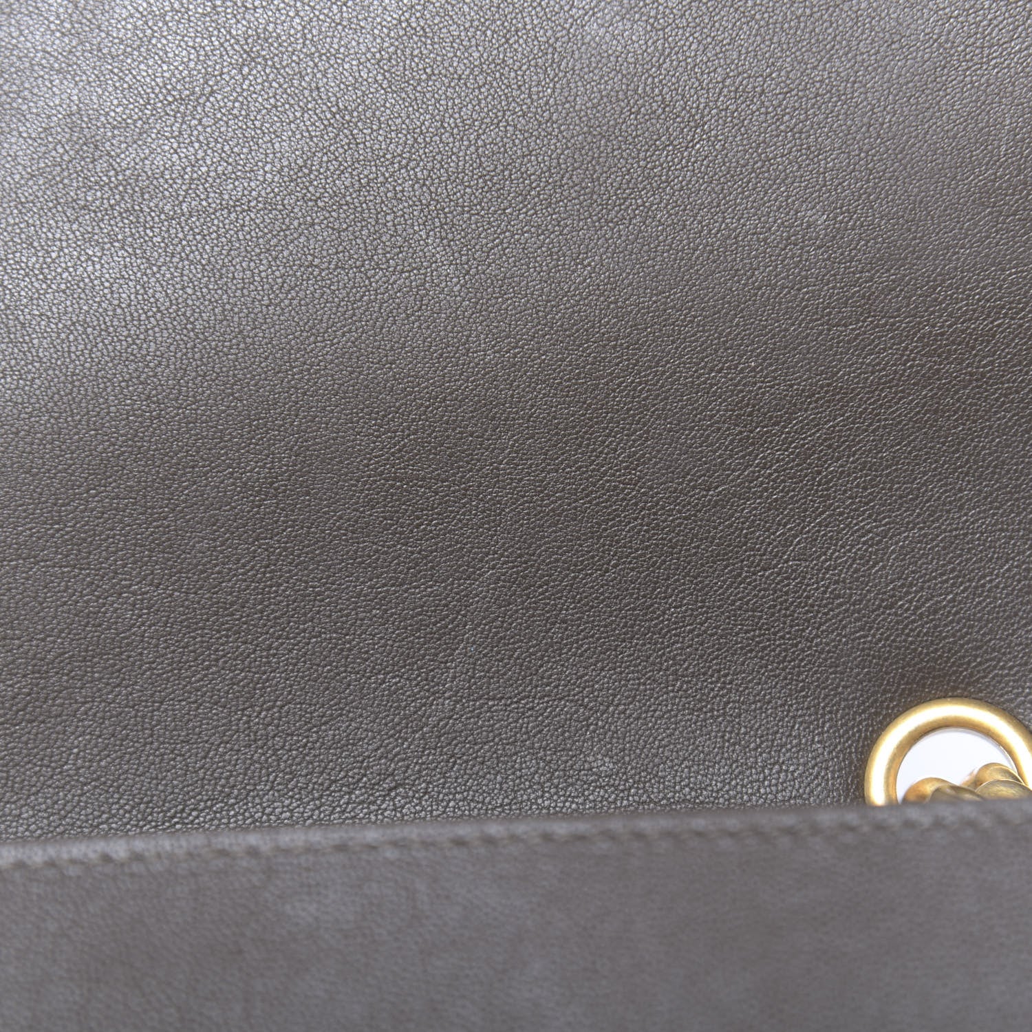 Chanel Sheepskin Stitched Chain Flap Bag Brown 10 of 11