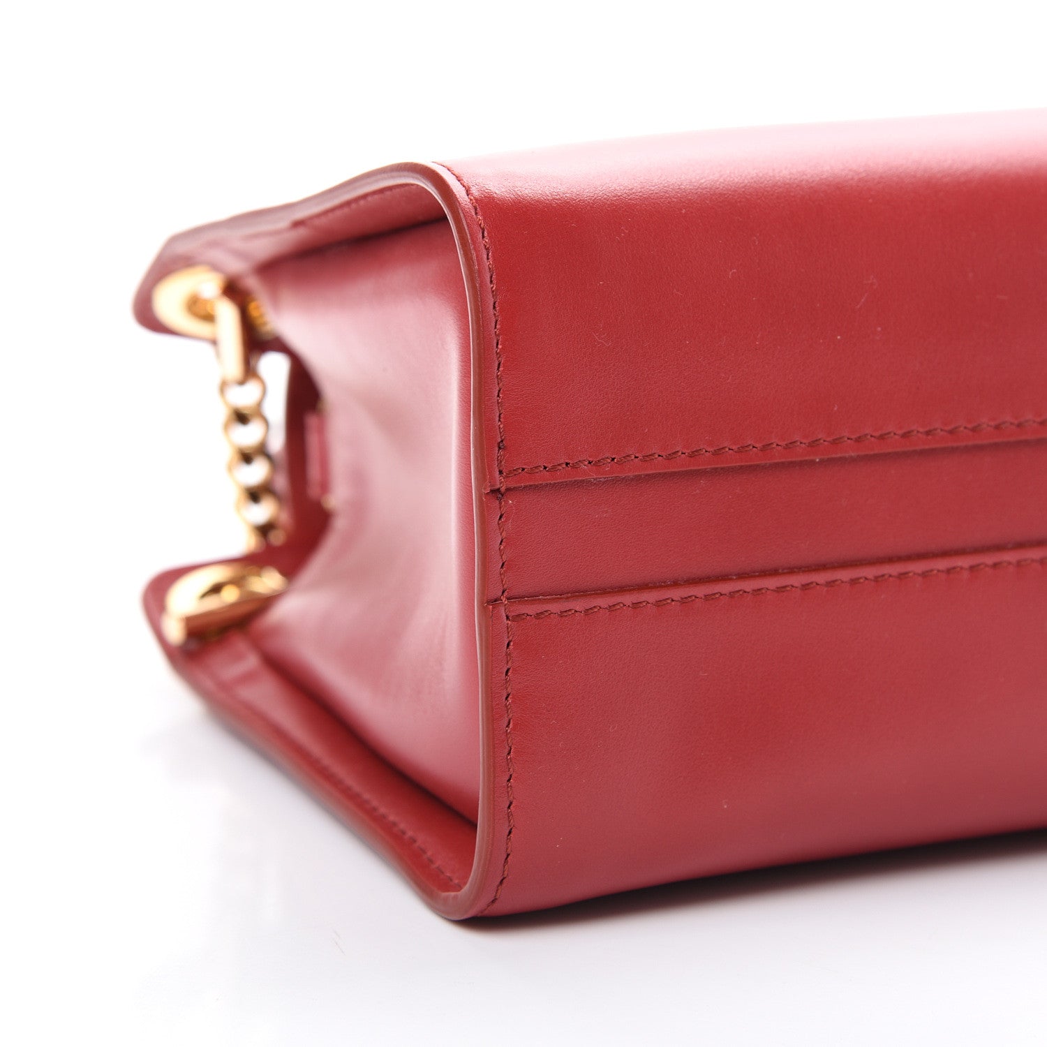 Chloe Shiny Calfskin Mini Annie Shoulder Bag Dreamy Red 7 of 8
