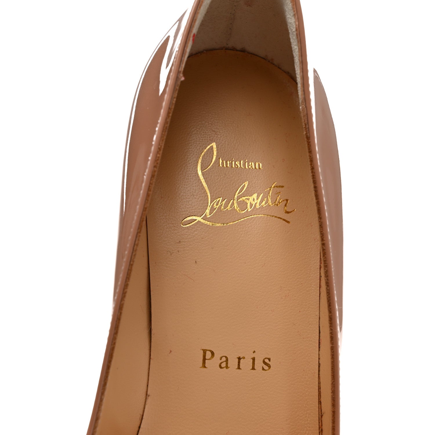 Christian Louboutin Patent Pigalle Follies 85mm Pumps 35 Nude 8 of 12