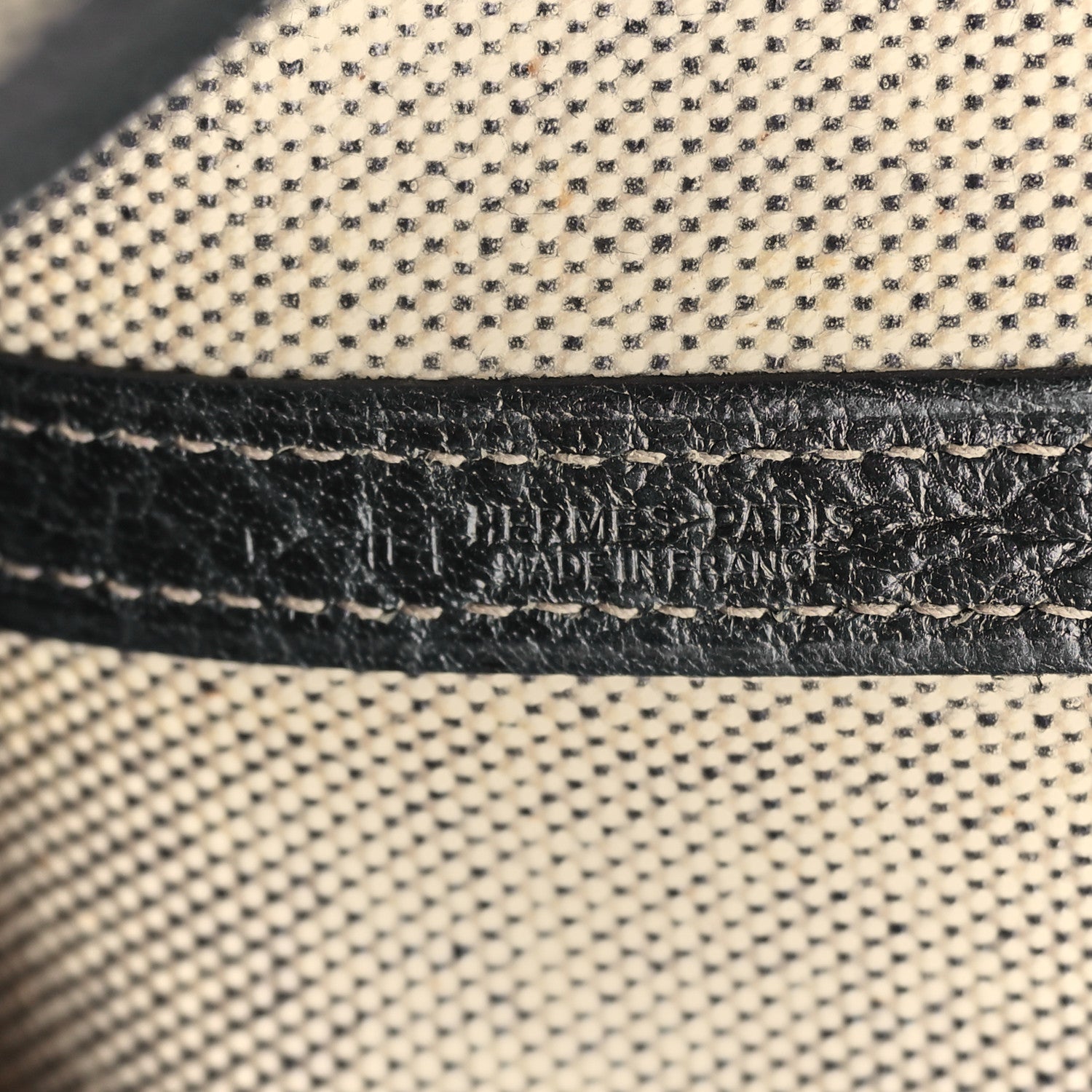 Hermes Toile Buffle Skipper Garden Party 36 MM Tote Black 6 of 8