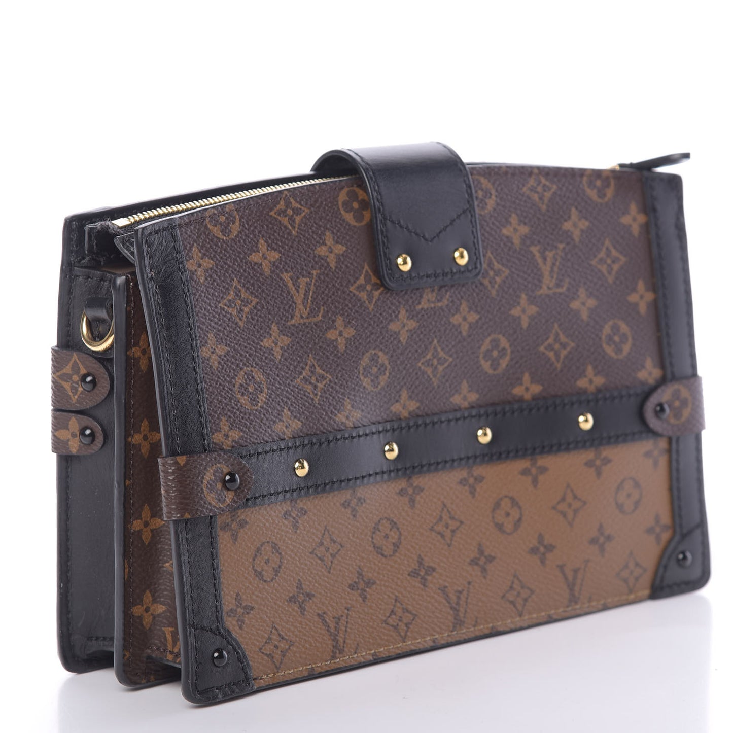 Reverse Monogram Trunk Clutch