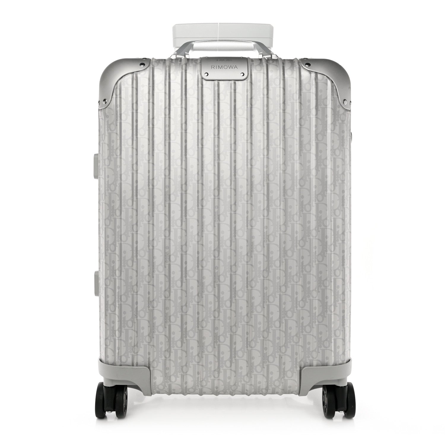 Christian Dior X RIMOWA Aluminum Gradient Cabin Luggage Silver 1 of 12