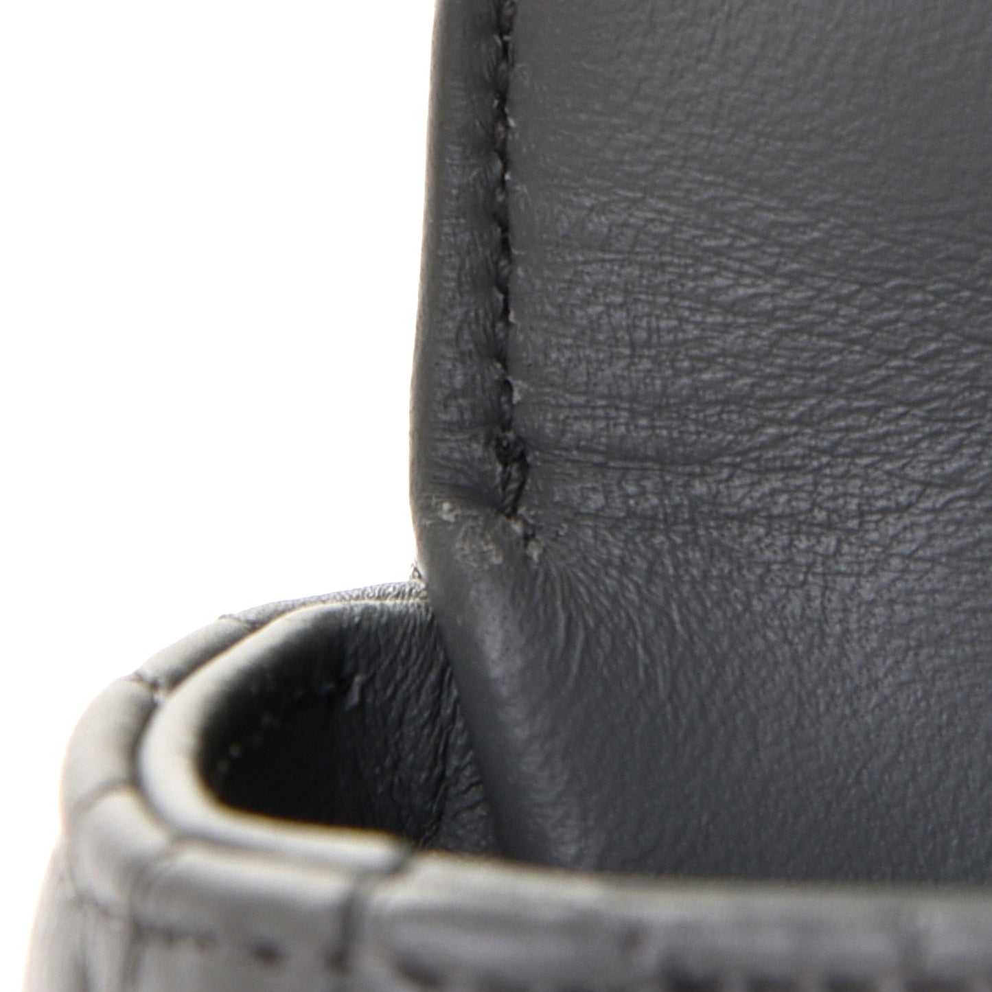 Lambskin Cannage Medium Caro Bag Grey