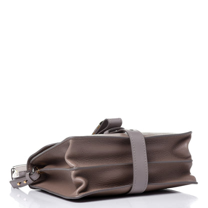 Chloe Shiny Grained Calfskin Medium Aby Day Shoulder Bag Motty Grey 5 of 12