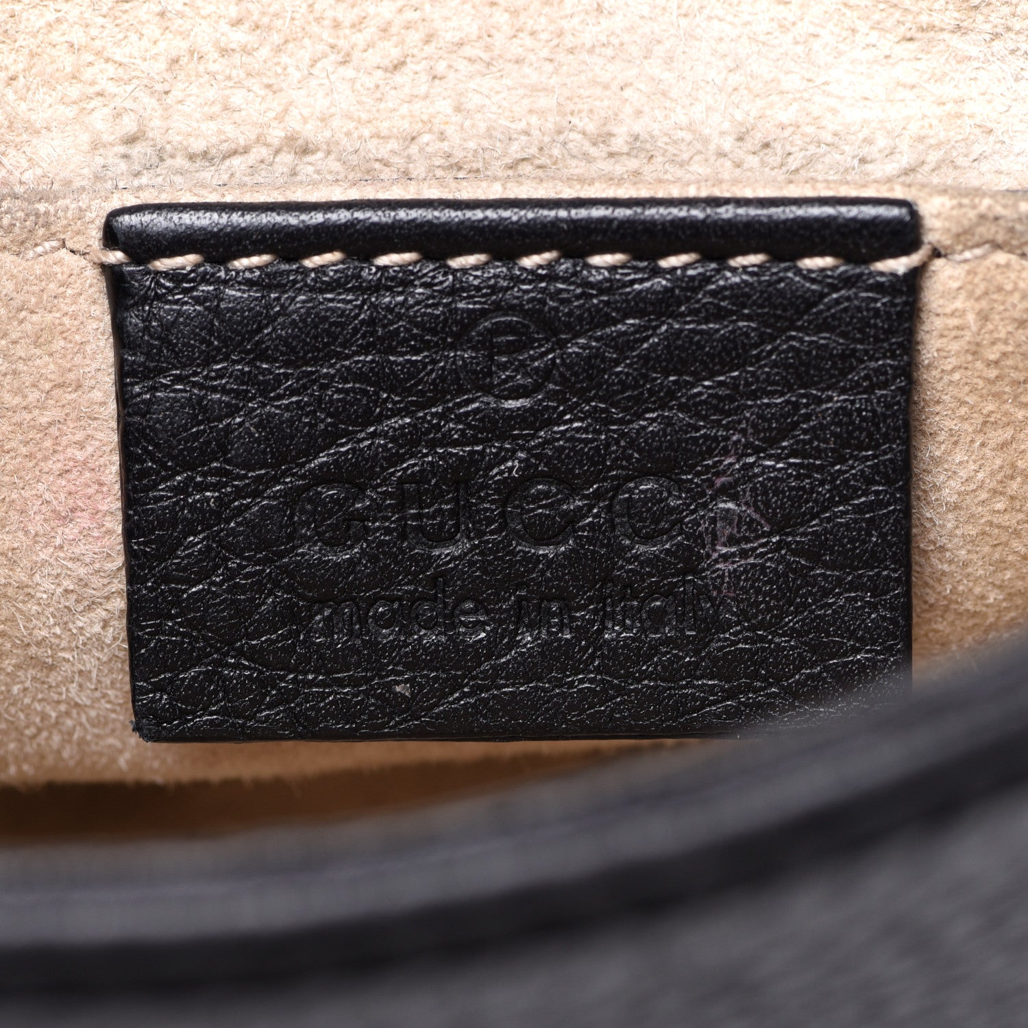Gucci Pebbled Calfskin Small 1973 Chain Shoulder Bag Black 6 of 10