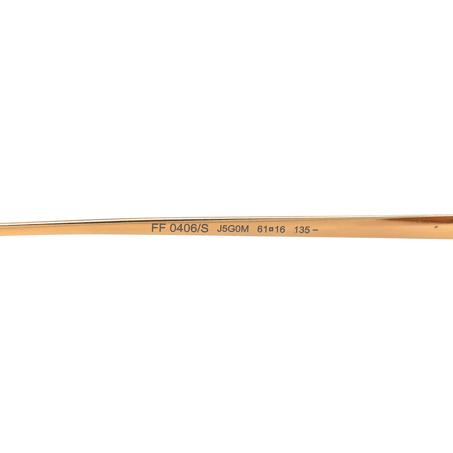 Metal Aviator FF Sunglasses FF0406/S Gold