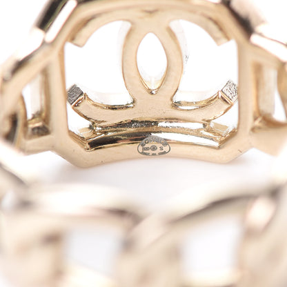 Chanel Pearl CC Ring 6.75 Gold 5 of 6