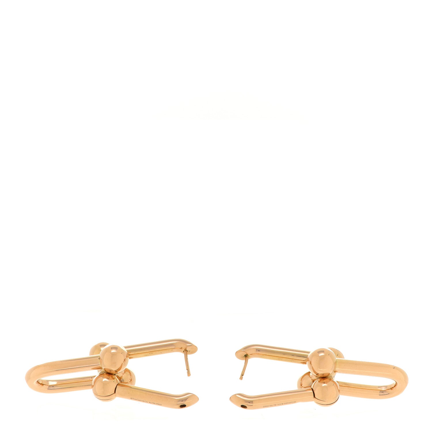 Tiffany 18K Yellow Gold Extra Large HardWear Link Earrings 3 of 5