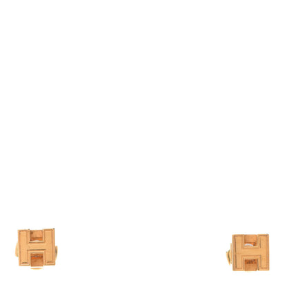 Hermes Gold Plated Cage d'H Earrings 1 of 5