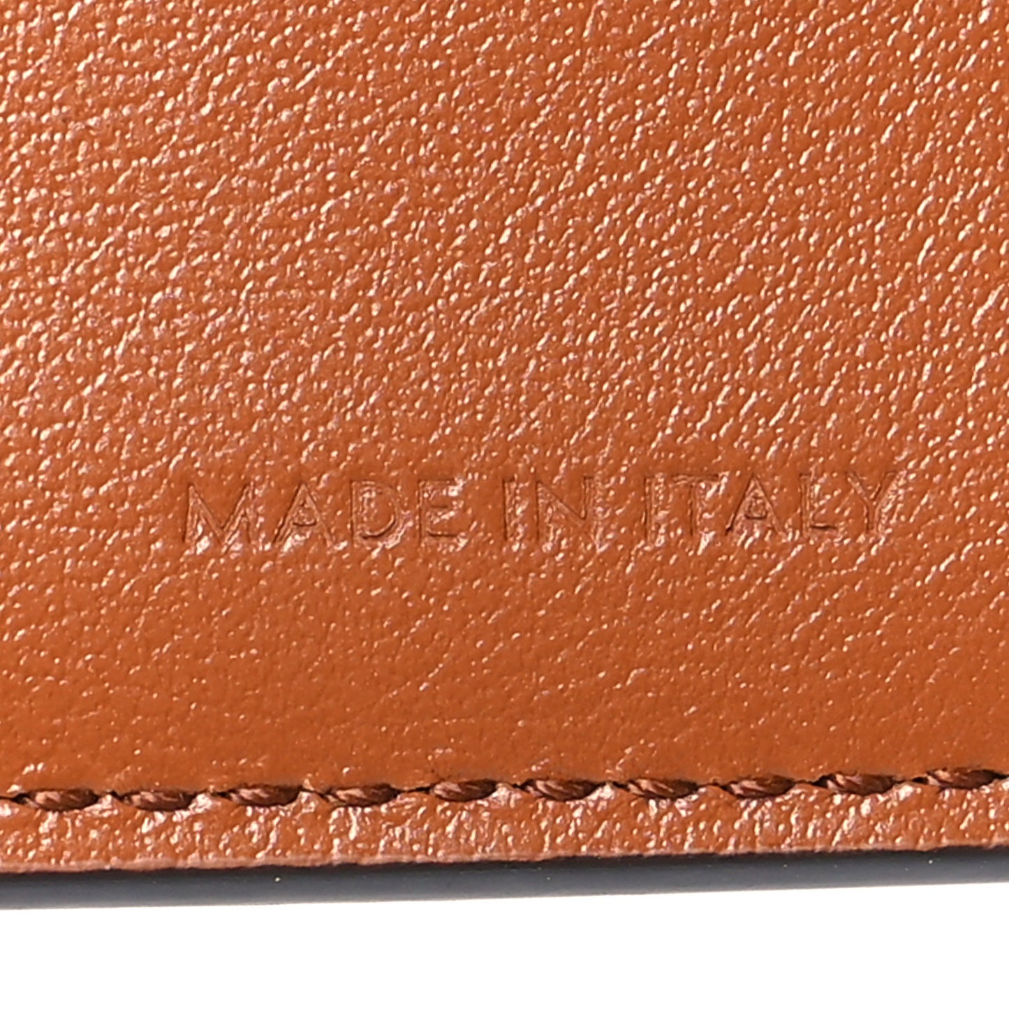 Textile Calfskin All Over Print Small Triomphe Wallet Natural Tan