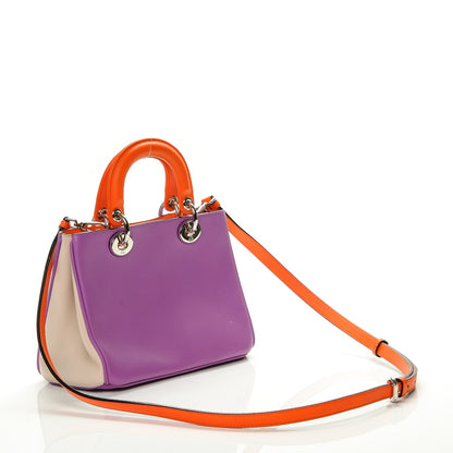 Christian Dior Calfskin Tri-Color Mini Diorissimo Tote Parme Sand 3 of 6
