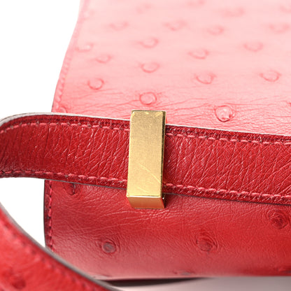 Hermes Ostrich Constance 24 Rouge Vif 15 of 16