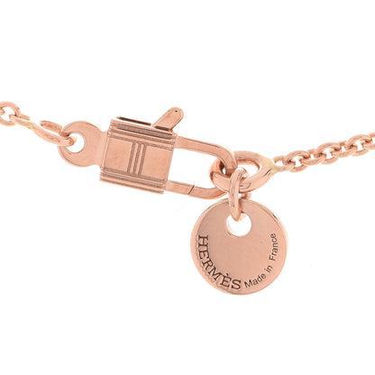 Hermes 18K Rose Gold Black Jade Constance Amulettes Pendant Necklace 5 of 7