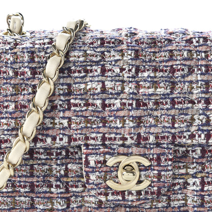 Chanel Tweed Quilted Mini Rectangular Flap Pink 18 of 19