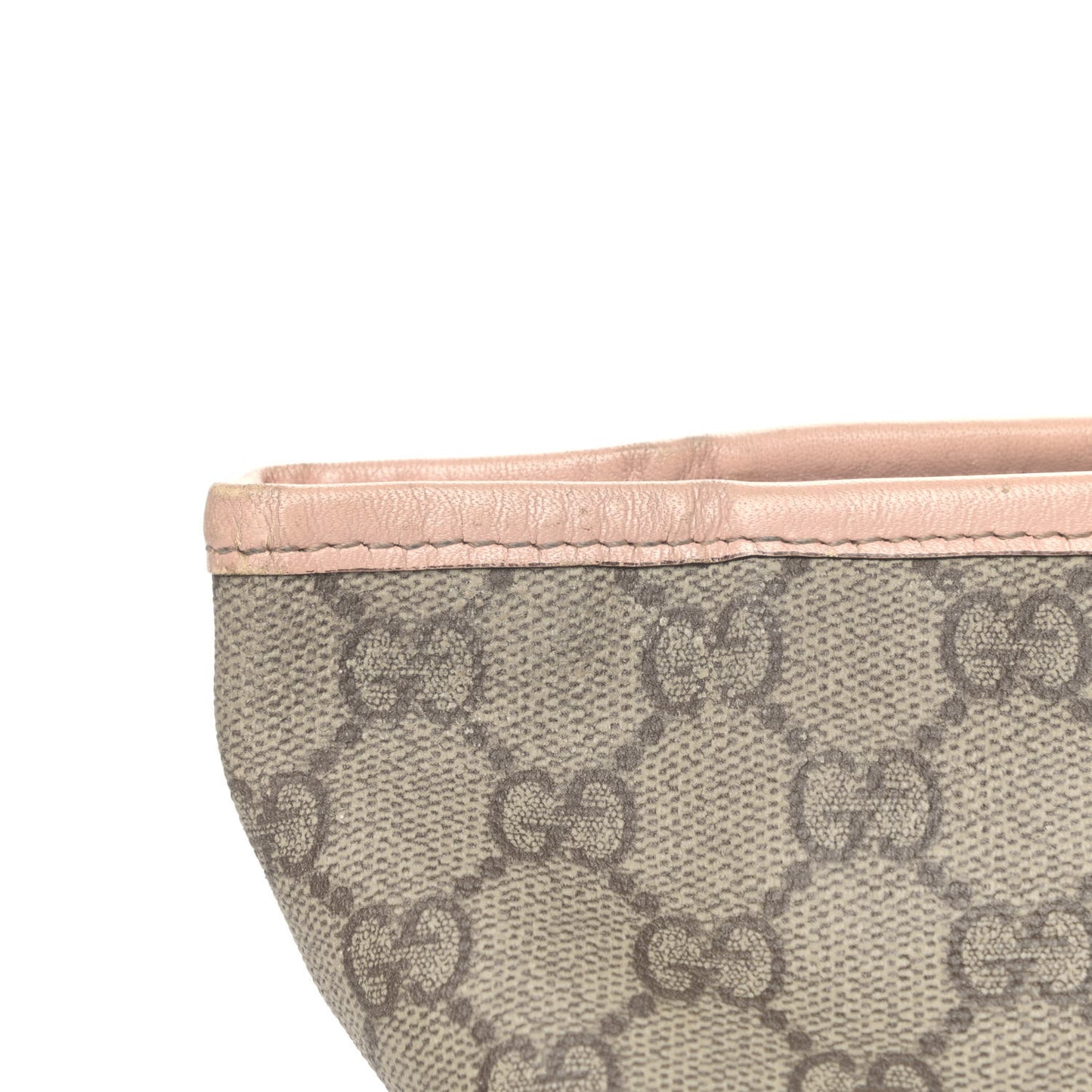 GG Supreme Monogram Medium Zippered Shopping Tote Pink
