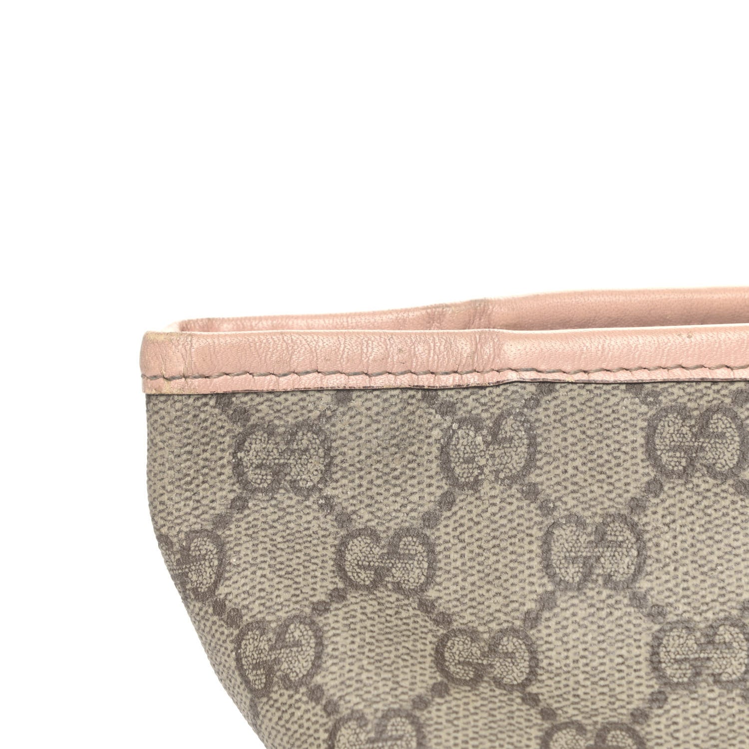 Gucci GG Supreme Monogram Medium Zippered Shopping Tote Pink 6 of 9