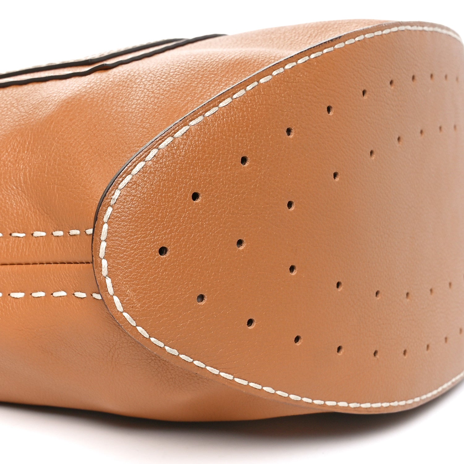 Delvaux Taurillon Pin Surpique Bucket GM Vegetal Ivory 8 of 9