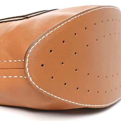 Delvaux Taurillon Pin Surpique Bucket GM Vegetal Ivory 8 of 9