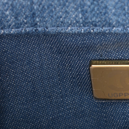 Chanel Denim Quilted Mini Pearl Crush Rectangular Flap Blue 7 of 9